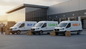lease or hire a courier van