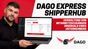 Verwaltung von Mitarbeiterzugängen innerhalb eines Unternehmens im DAGO Express Shipperhub