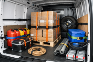 Ladungssicherung im Transporter