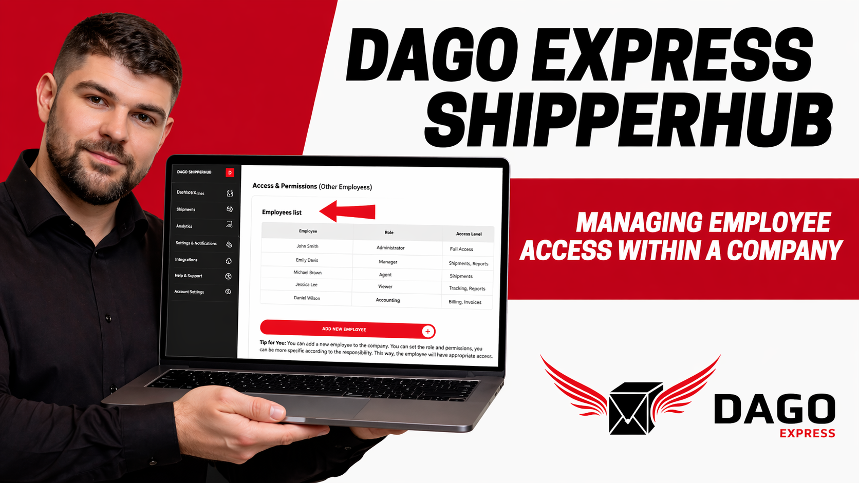Using DAGO Express ShipperHub with a Team