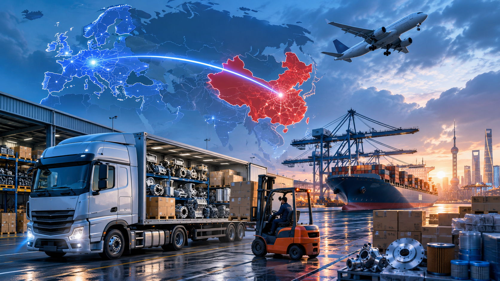 Ersatzteil-Logistik Europa