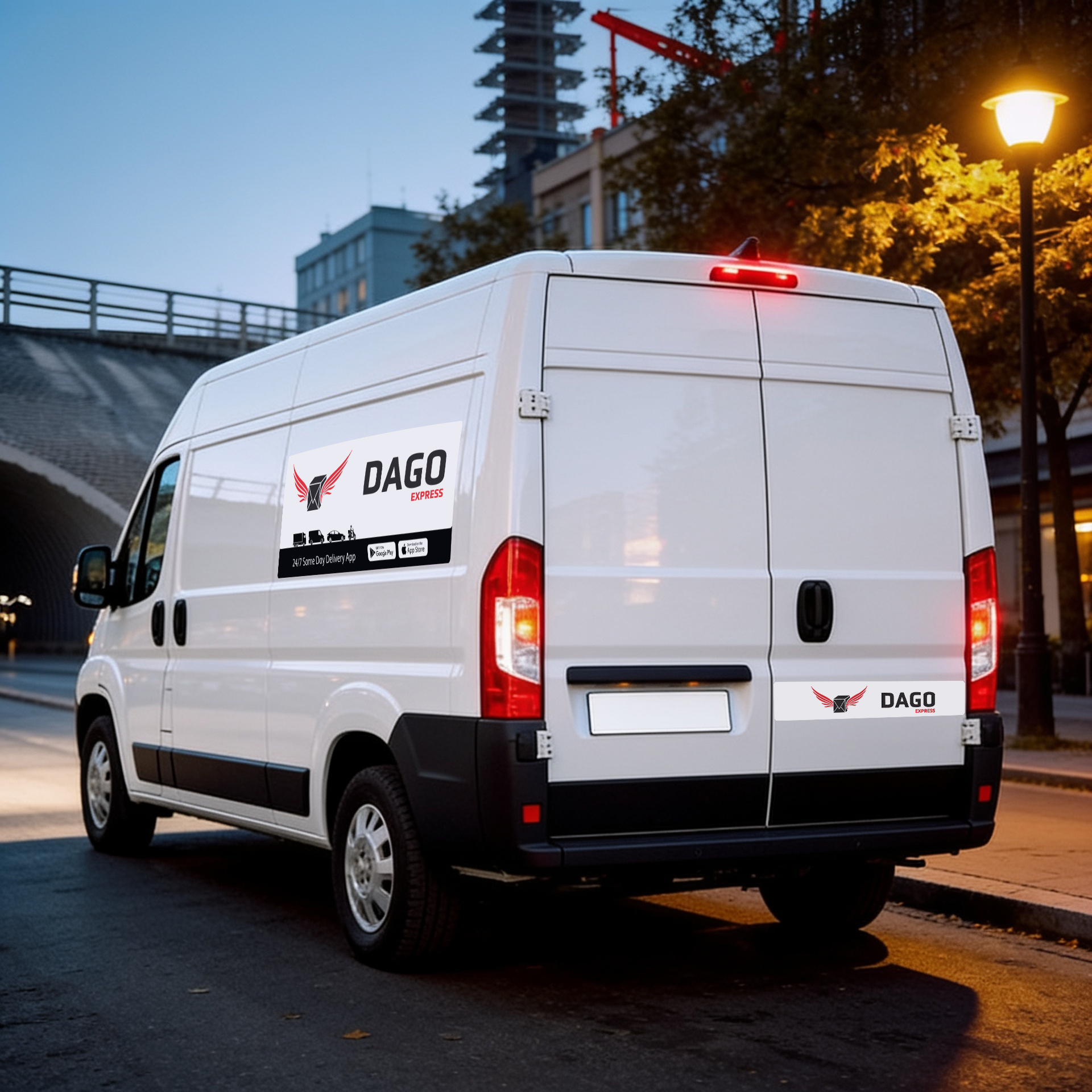 DAGO Express branding program van photo
