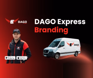 DAGO Express Aufkleber-Programm – Fahrzeugbeklebung für Partner-Fahrer und Flottenmanager mit höherer Prämie pro Auftrag