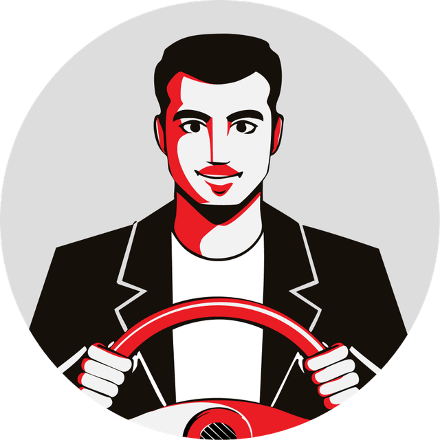Selbstständiger Fahrer