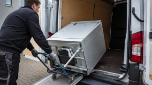 Geschirrspüler liegend transportieren